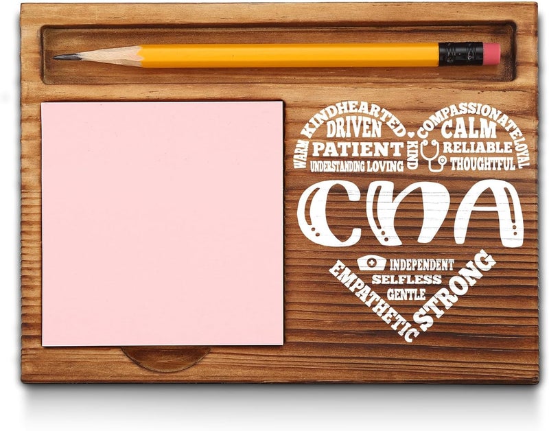 akeke Certified Nursing Assistant Sticky Note Holder, Certified Nursing Assistant Thank You Appreciation Gifts for Men, Women, CNA Office Desk Self-Stick Note Pad Holders GSH377 - Image 1